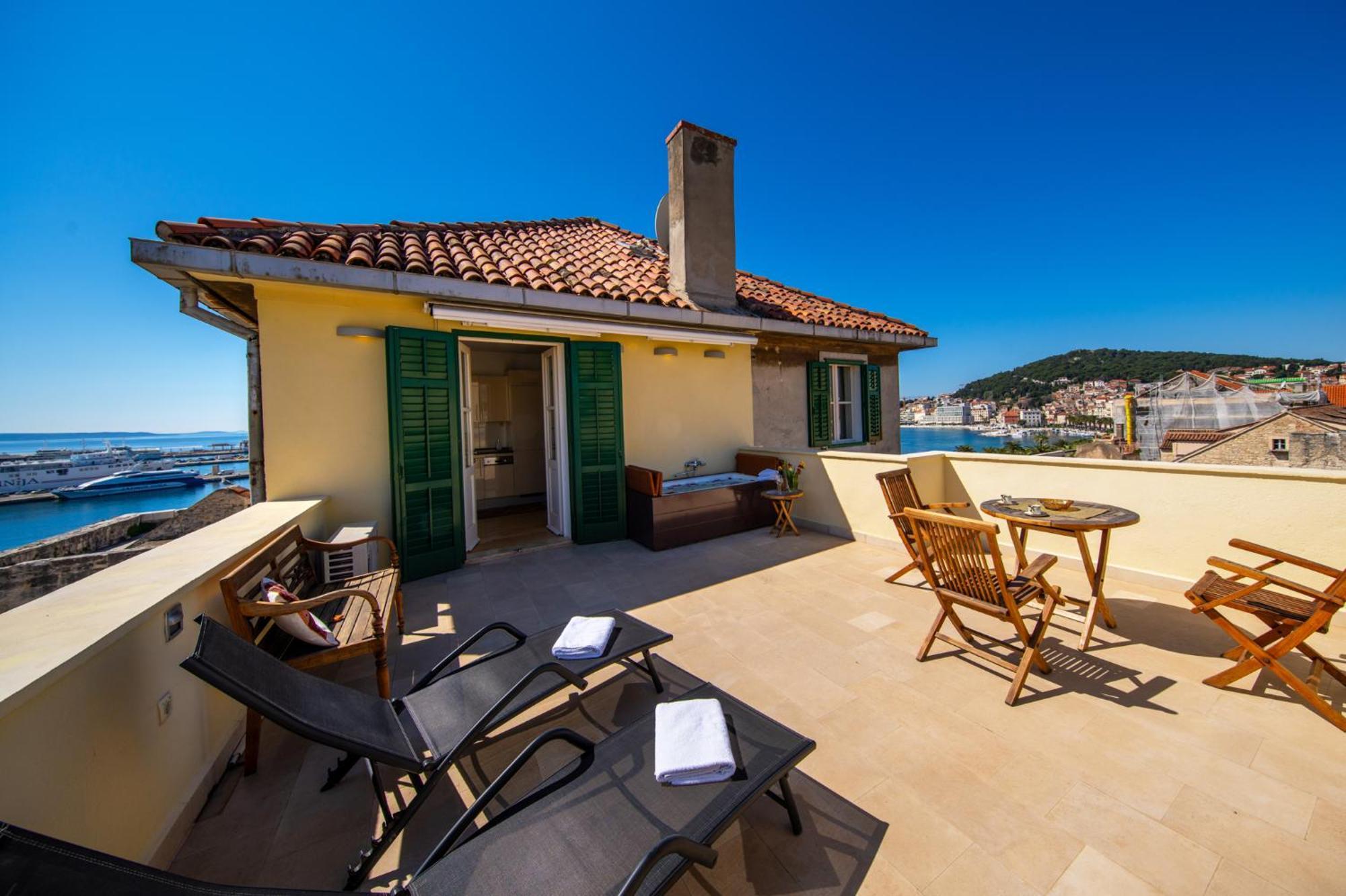 Terazza Grande In Diocletian Tower Apartman Split Kültér fotó