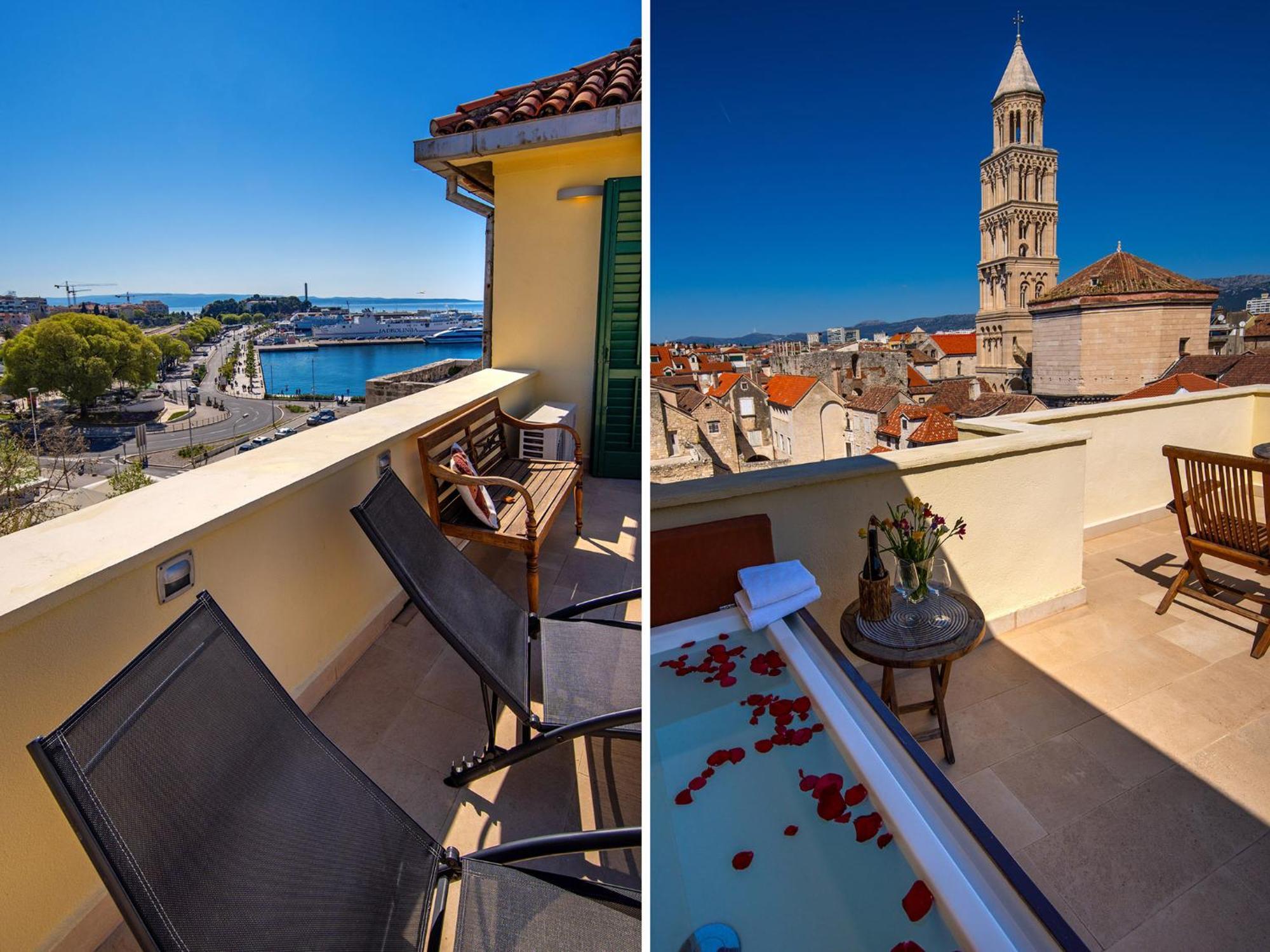 Terazza Grande In Diocletian Tower Apartman Split Kültér fotó